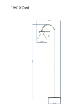 Aneta Lighting Gulvlampe Coni