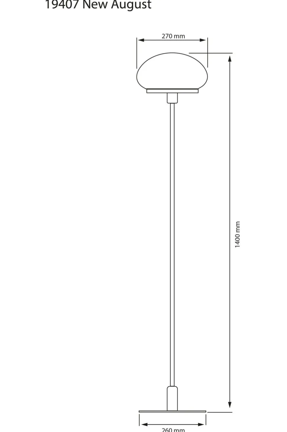 Aneta Lighting Gulvlampe New August