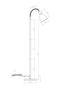 Aneta Lighting Gulvlampe Idre
