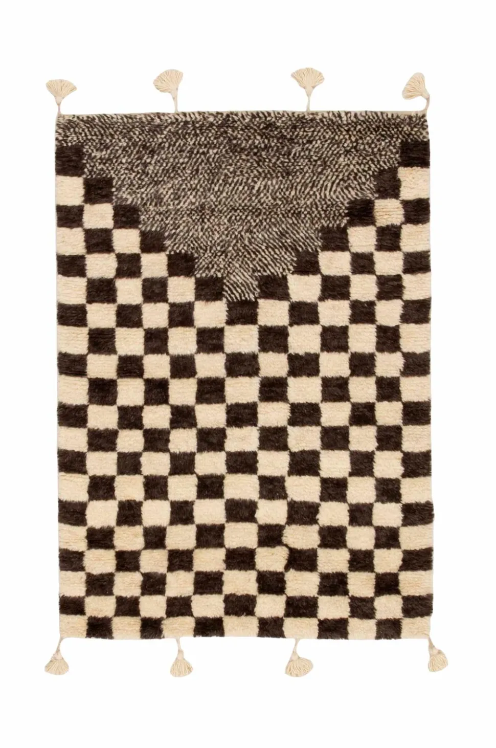 Bargi Uldtæppe Berber Chess 130x185 cm