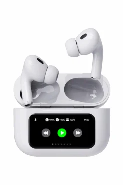 Celly Soundled True Wireless Bluetooth Headset med LED-display hvid