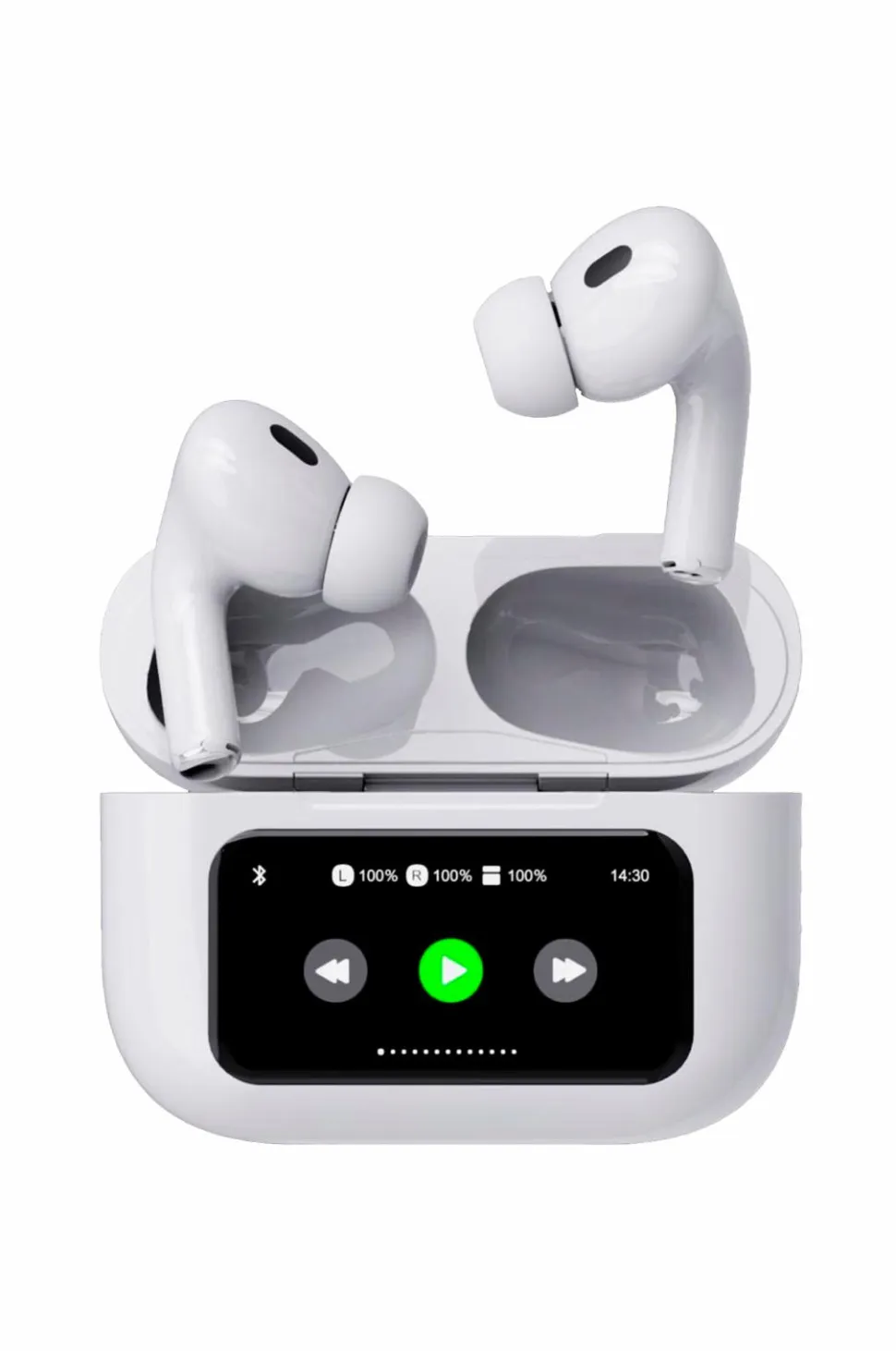 Celly Soundled True Wireless Bluetooth Headset med LED-display hvid