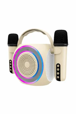 Celly Trådløs højttaler RGB + 2 trådløse Mikrofoner Partymic2