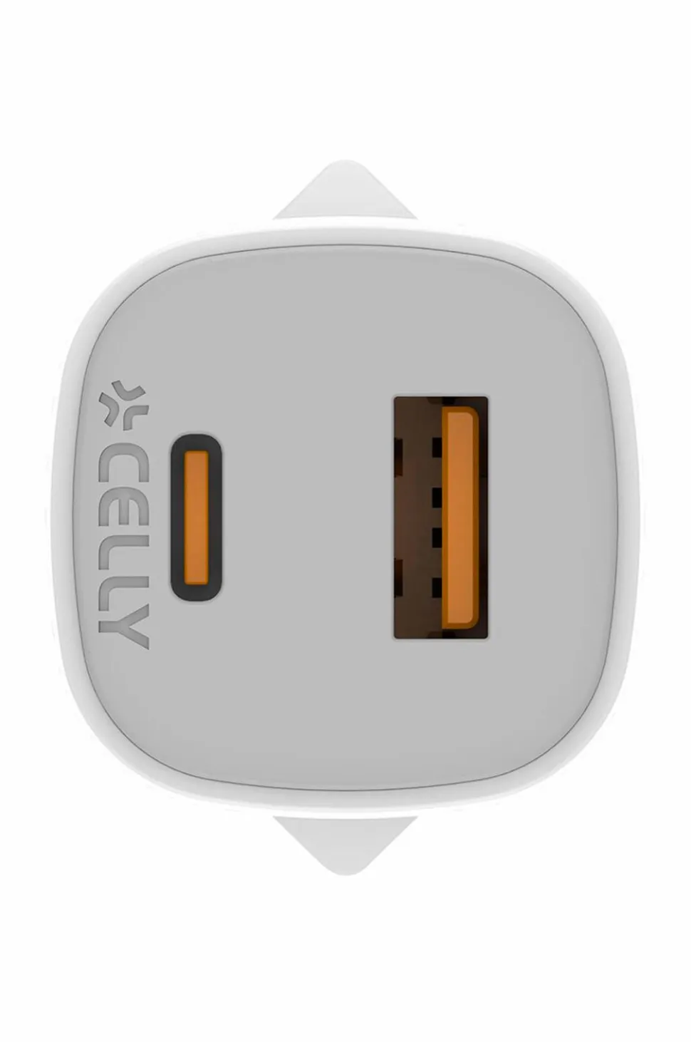Celly Usb-oplader Gan 1 x Usb-a + 1 x Usb-c PD 25w