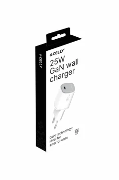 Celly Usb-oplader Gan 1 x Usb-c PD 25w