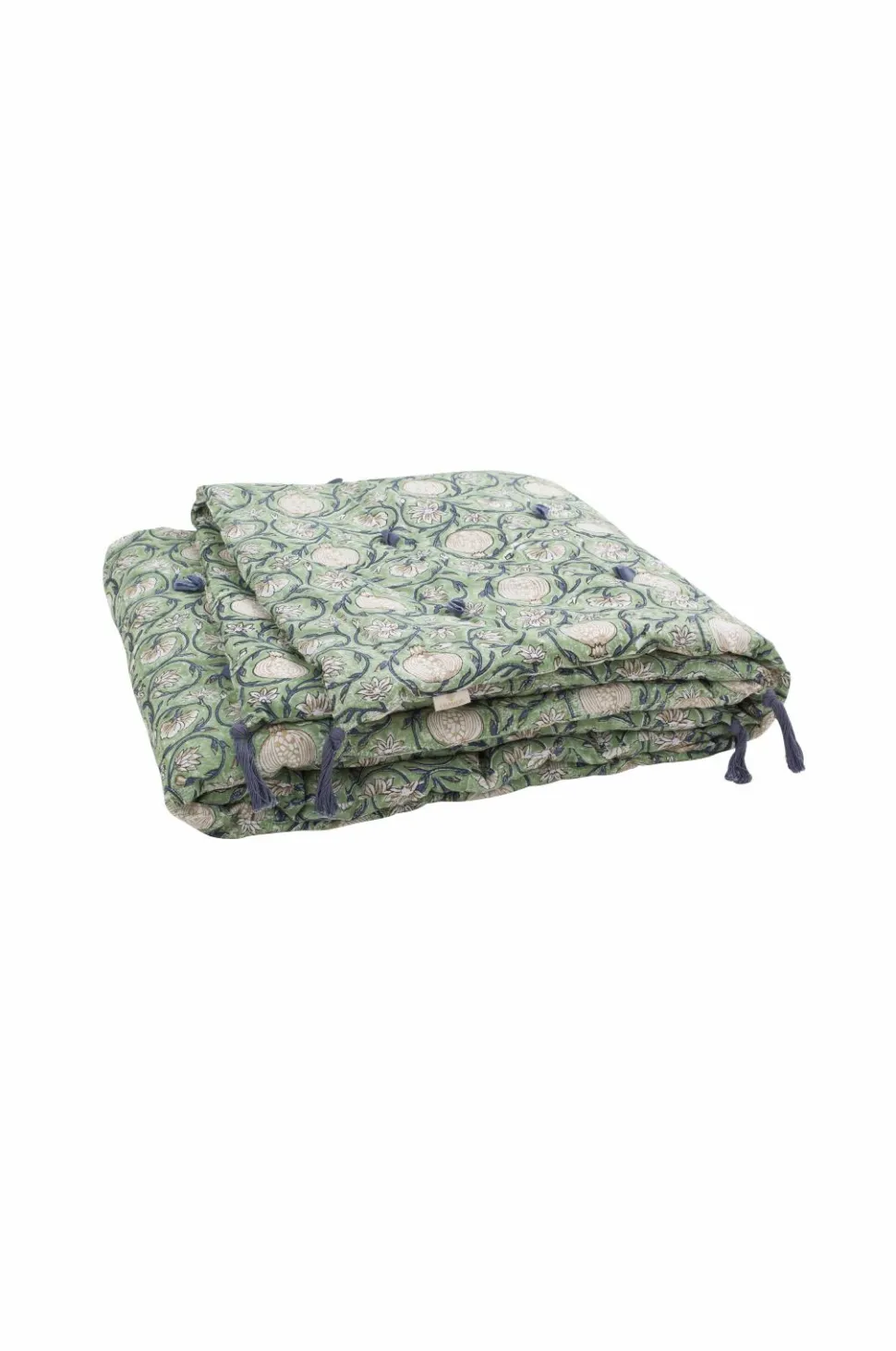 Chamois Quilt med kvaster Tangier Pomegranate