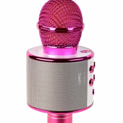 Denver Bluetooth-karaokemikrofon med indbygget højttaler Pink