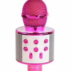 Denver Bluetooth-karaokemikrofon med indbygget højttaler Pink