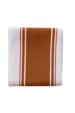 Dexam Stribet viskestykke Love Colour - Terracotta