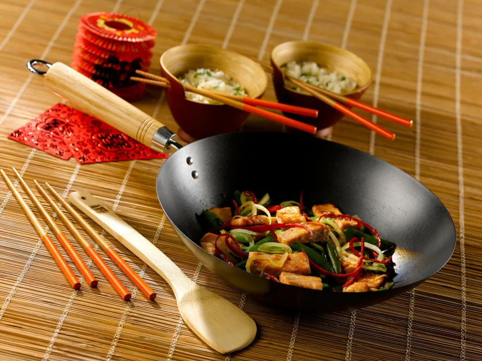 Dexam Wok-sæt School Of Wok Pre-Seasoned