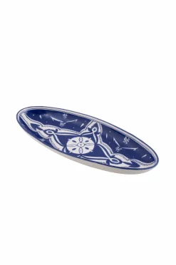 Dishes & Deco Ovalt fad Blue Fond 50 cm