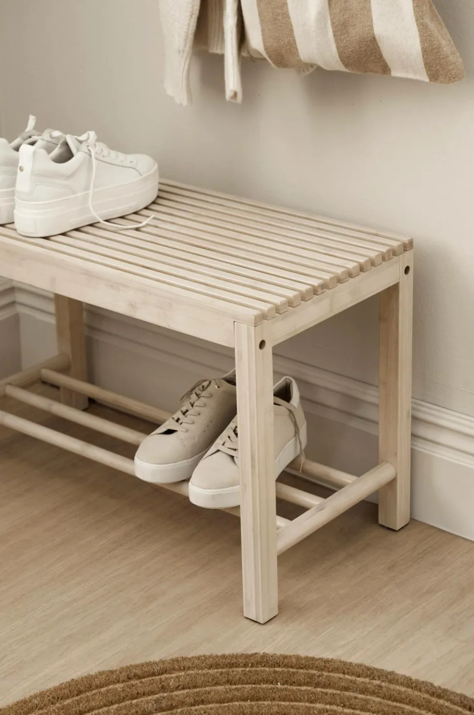 Ellos Home Bænk / skohylde Stripe