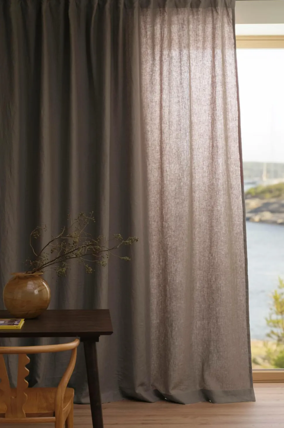 Ellos Home LEAH skræddersyet linnedgardin