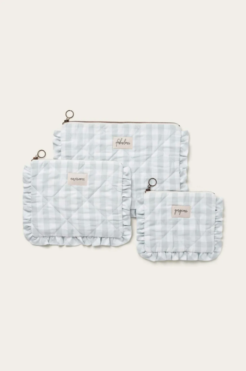 Ellos Home Makeup taske / toilettaske Dorene Check