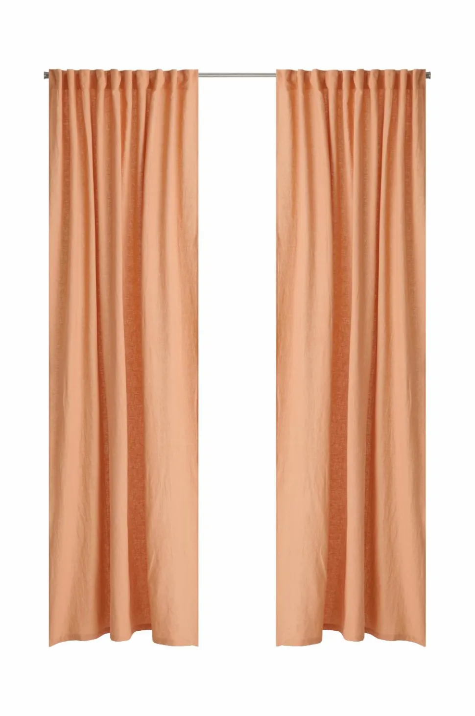 Ellos Home Multibåndsgardin Elly i genanvendt halvlinned 2-pak
