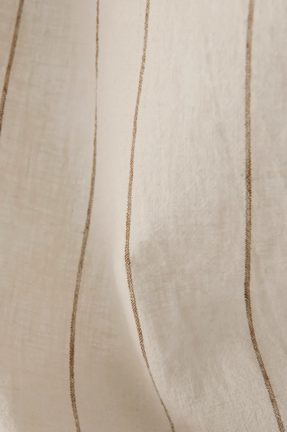 Ellos Home Multibåndsgardin Elly Thin Stripe Wide Pleatingtape i genanvendt halvlinned ekstra bred 1-pak