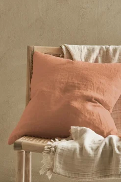Ellos Home Pudebetræk Candice Zip i vasket hør 50x50 cm