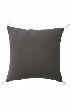 Ellos Home Pudebetræk Candice Tassel af vasket hør, 50x50 cm