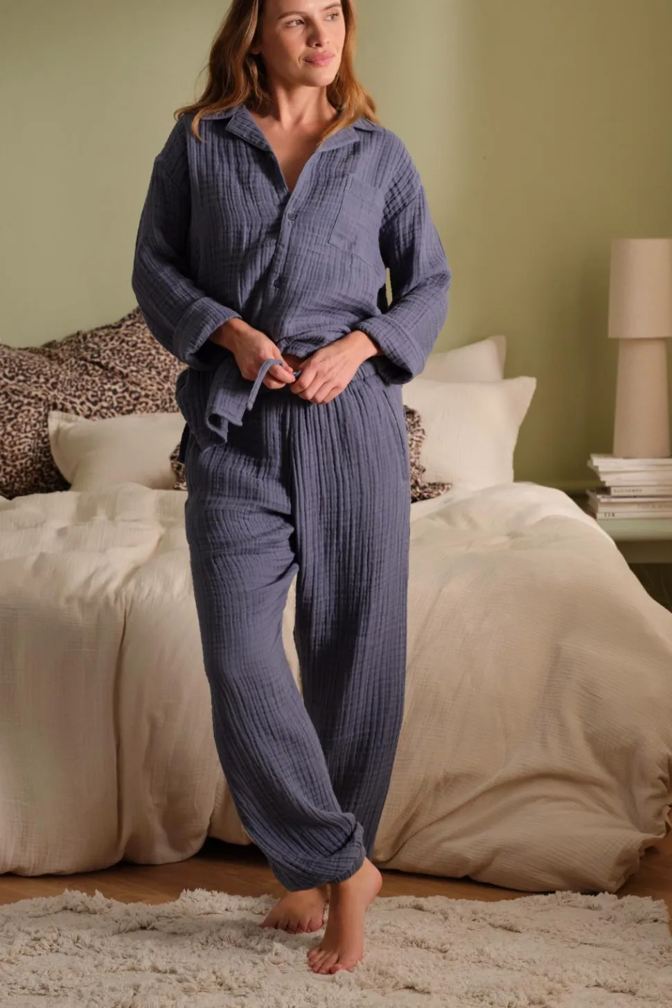 Ellos Home Pyjamasskjorte Candela 4-layer