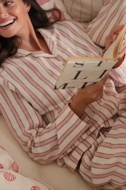 Ellos Home Pyjamasskjorte Valerie Thin Stripe Long Sleeve