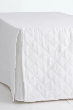 Ellos Home Sengekappe Candice Quilted i vasket hør, højde 60 cm