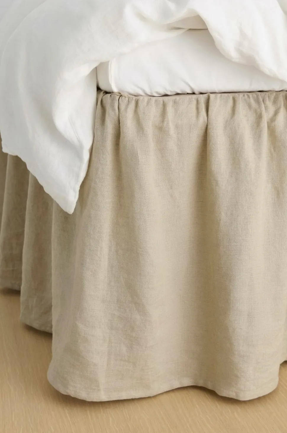 Ellos Home Sengekappe Candice i vasket linned 52 cm