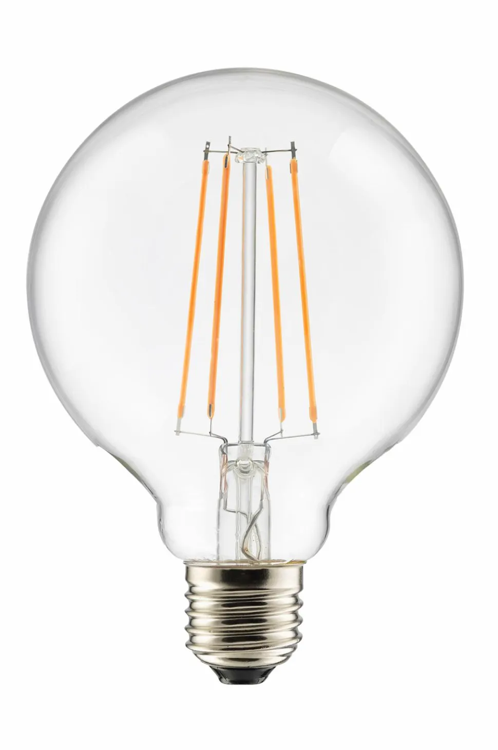 Globen Lighting Pære E27 LED 3-trins dæmpbar Globe 100 mm Klar 0,4-7 W