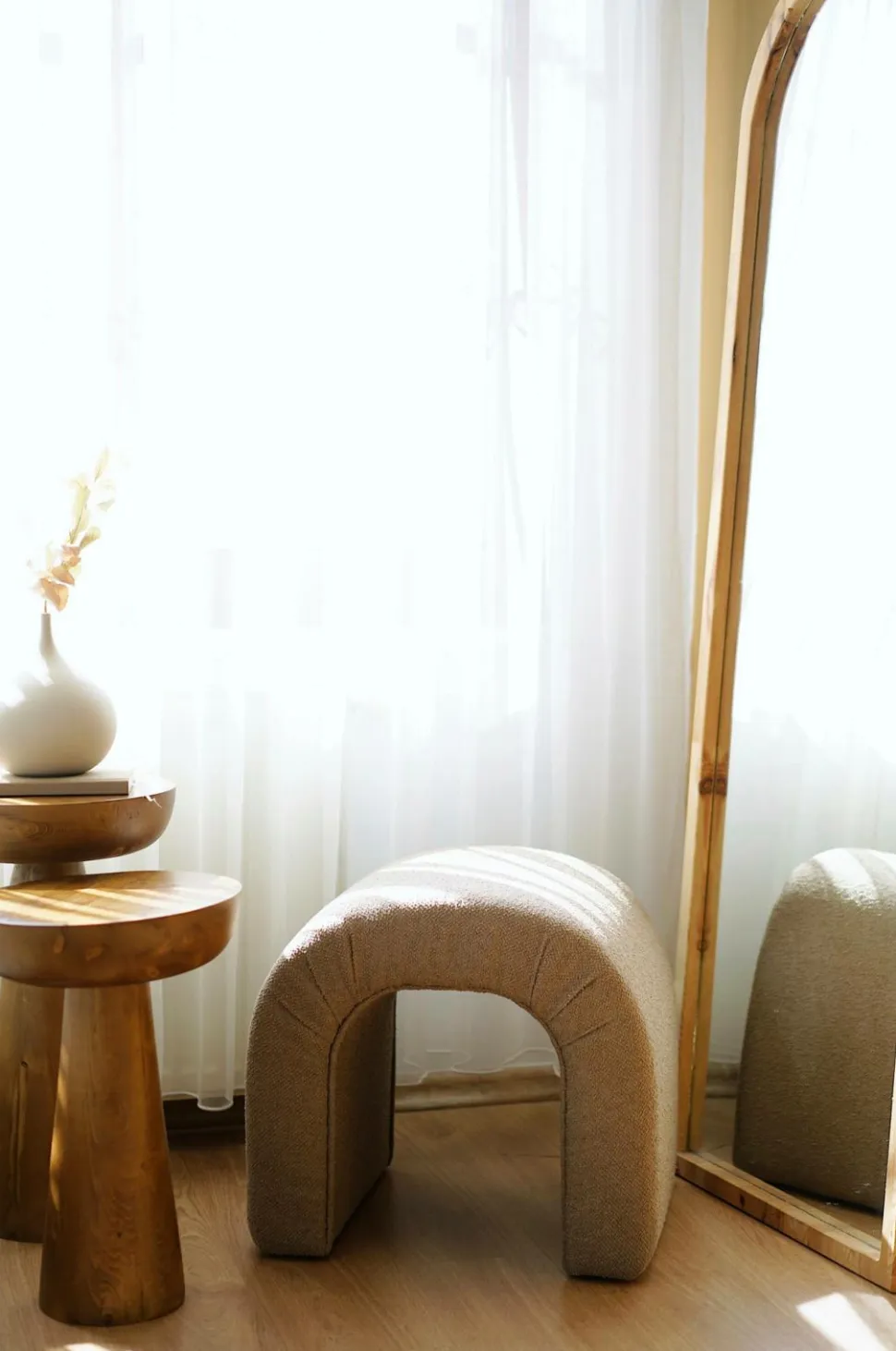 Hanah Home Pouffe-Cookie