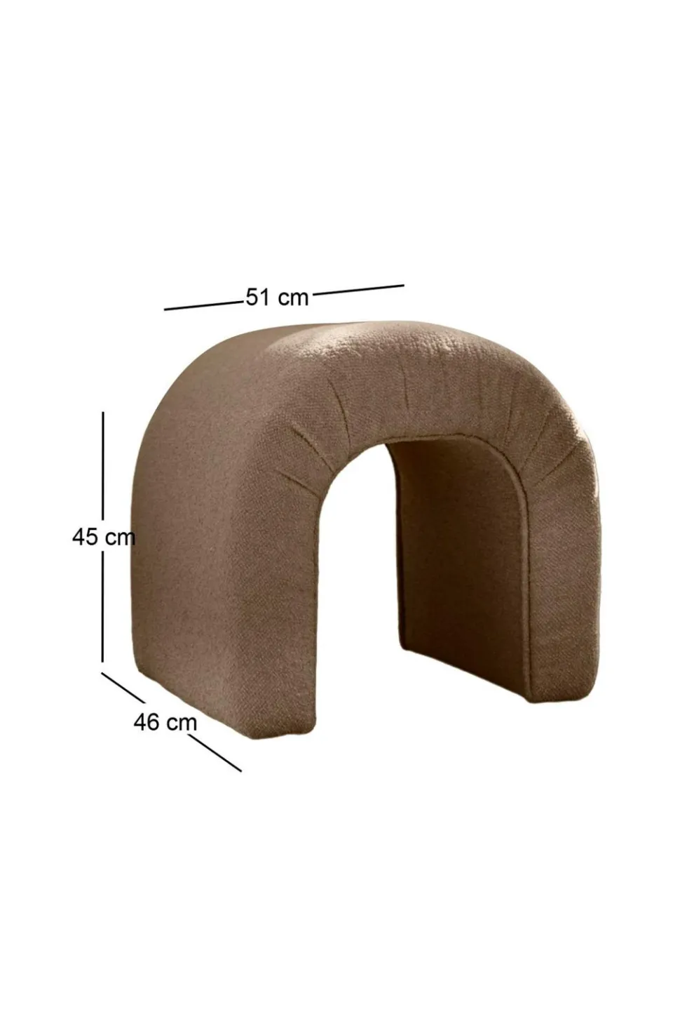 Hanah Home Pouffe-Cookie