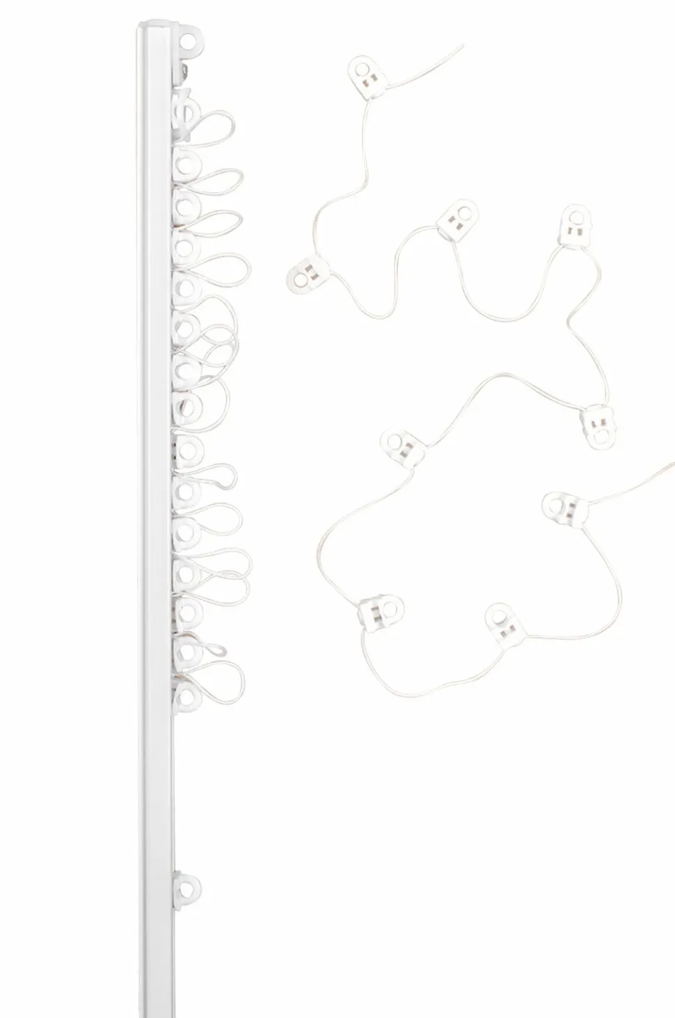 Hasta Gardinskinne U Wave 200 cm