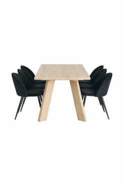 &Home Country spisegruppe med 1 bord + 6 stole
