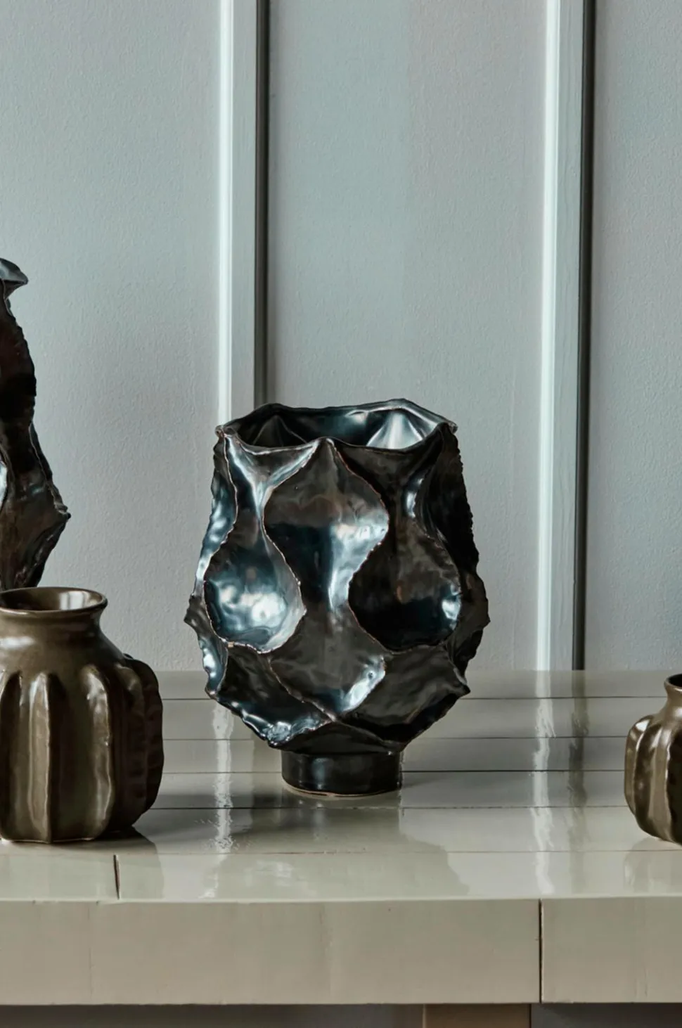 House Doctor Vase, Hdwaves, 20,5x20,5 cm
