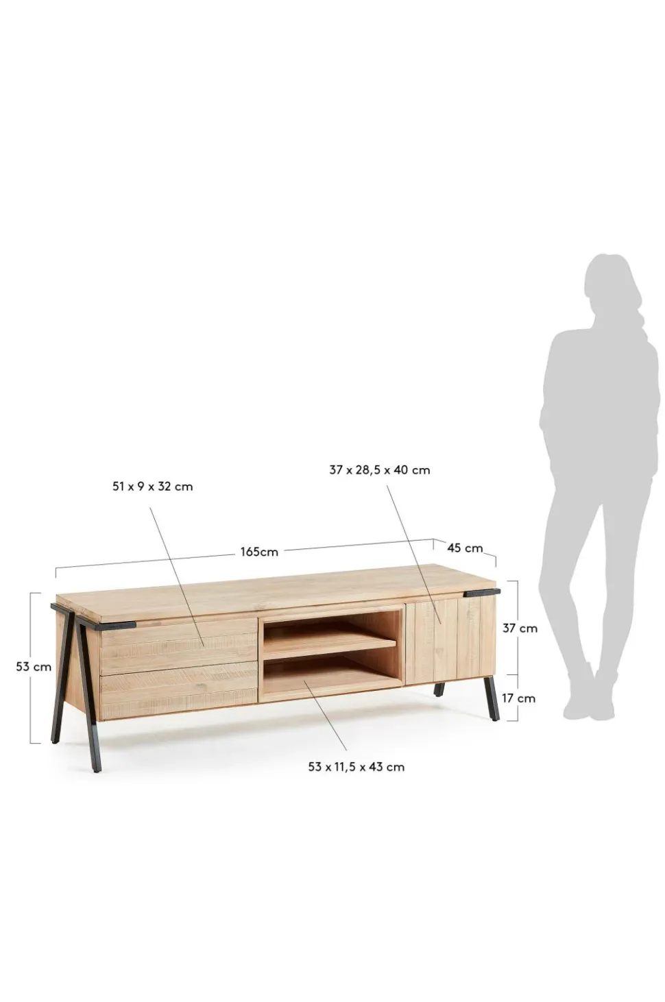Kave Home Tv-bænk Disset