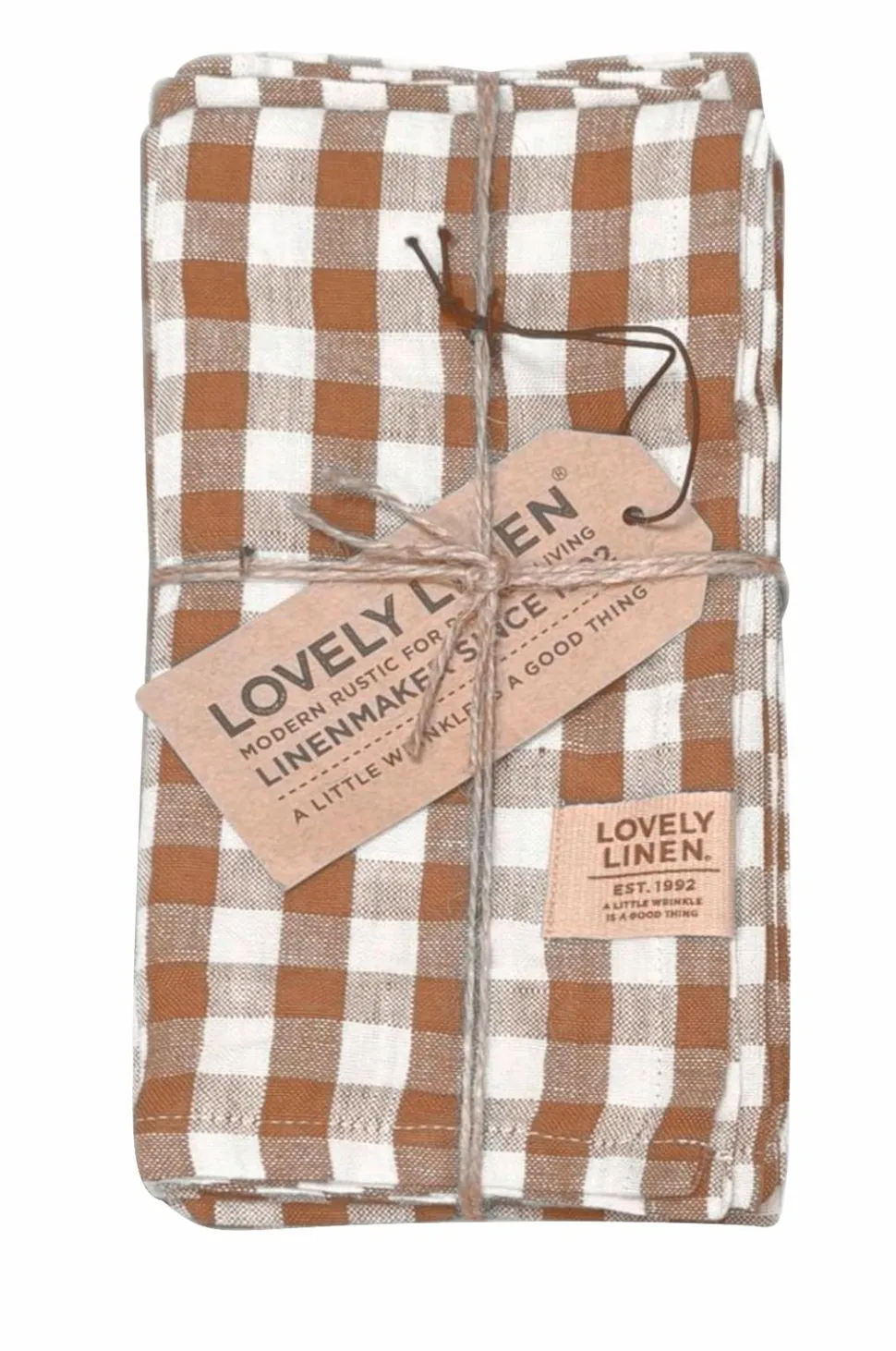 Lovely Linen Serviet Misty i vasket hør (4-pak)