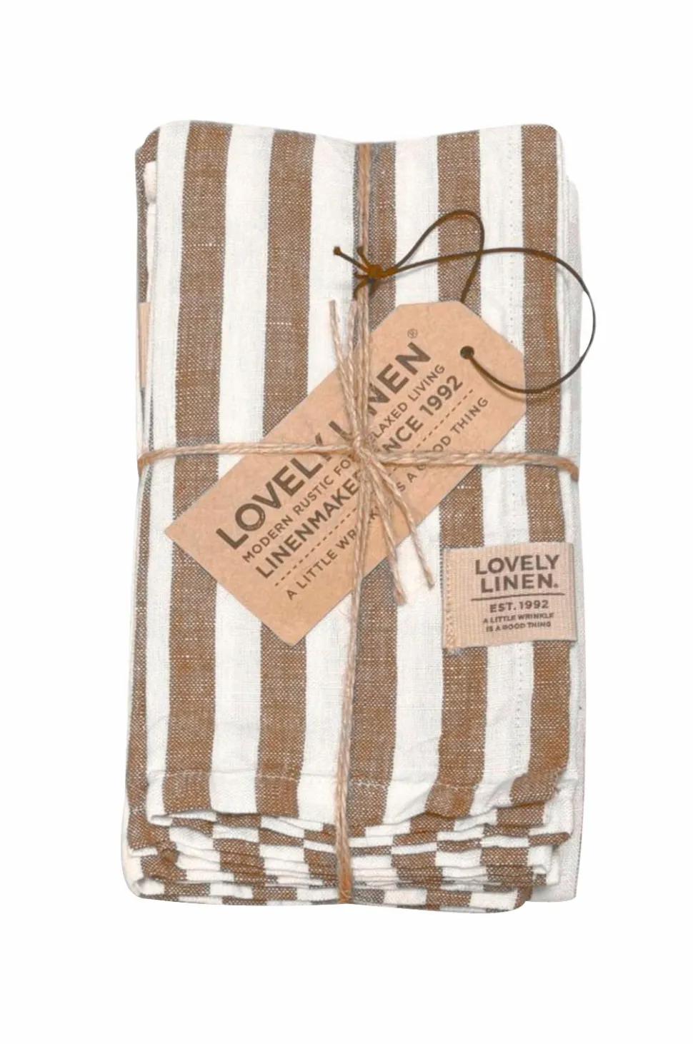 Lovely Linen Serviet Misty i vasket hør (4-pak)