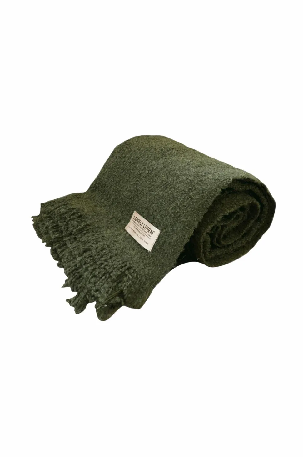 Lovely Linen Tæppe Curly i bouclé