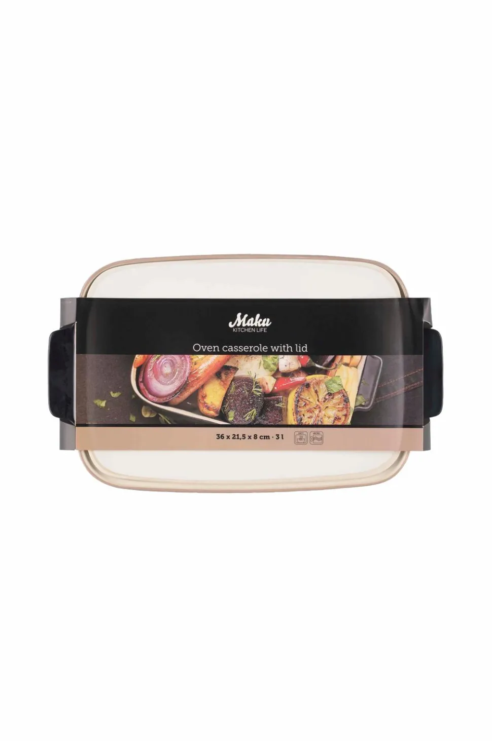 Maku Kitchen Life Bageform i keramik med låg