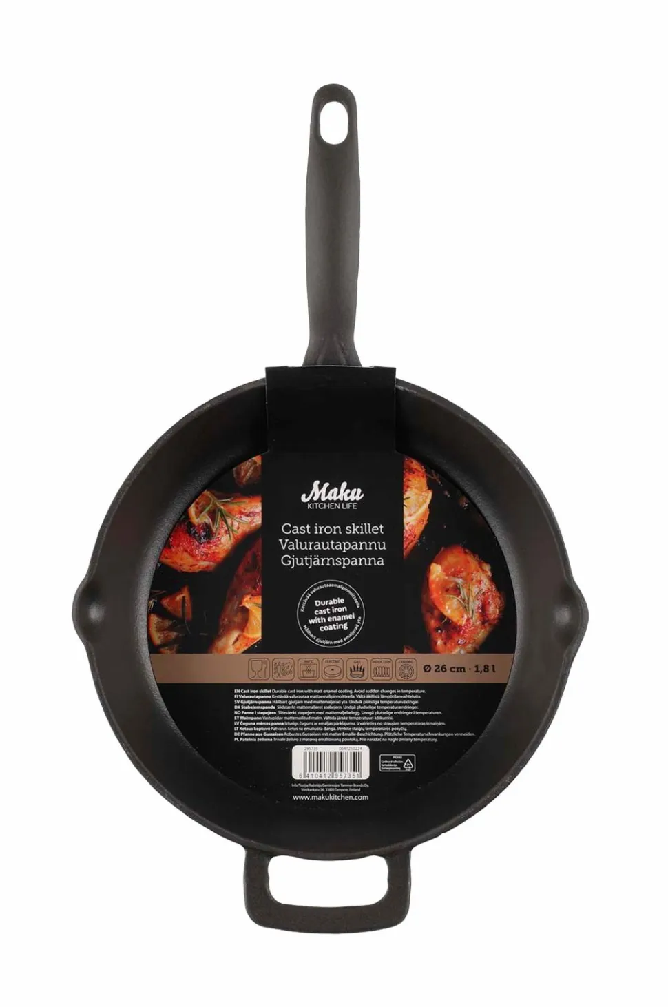 Maku Kitchen Life Støbejernspande 26 cm