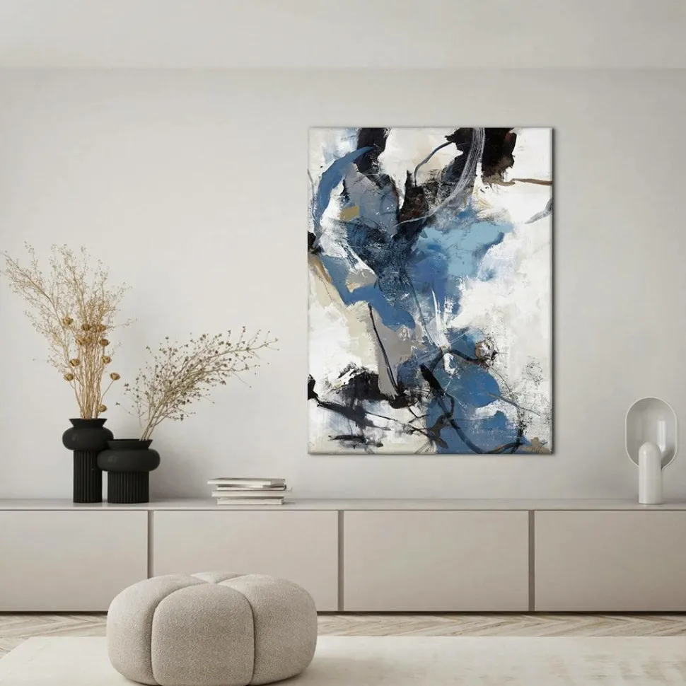 Malerifabrikken Blue Vibes / Blandet maleri / 120 X 90 cm
