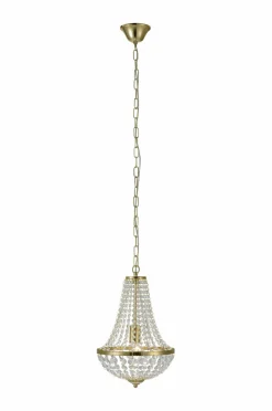Markslöjd GRÄNSÖ Lysekrone 1L 30 cm Børstet messing/MC
