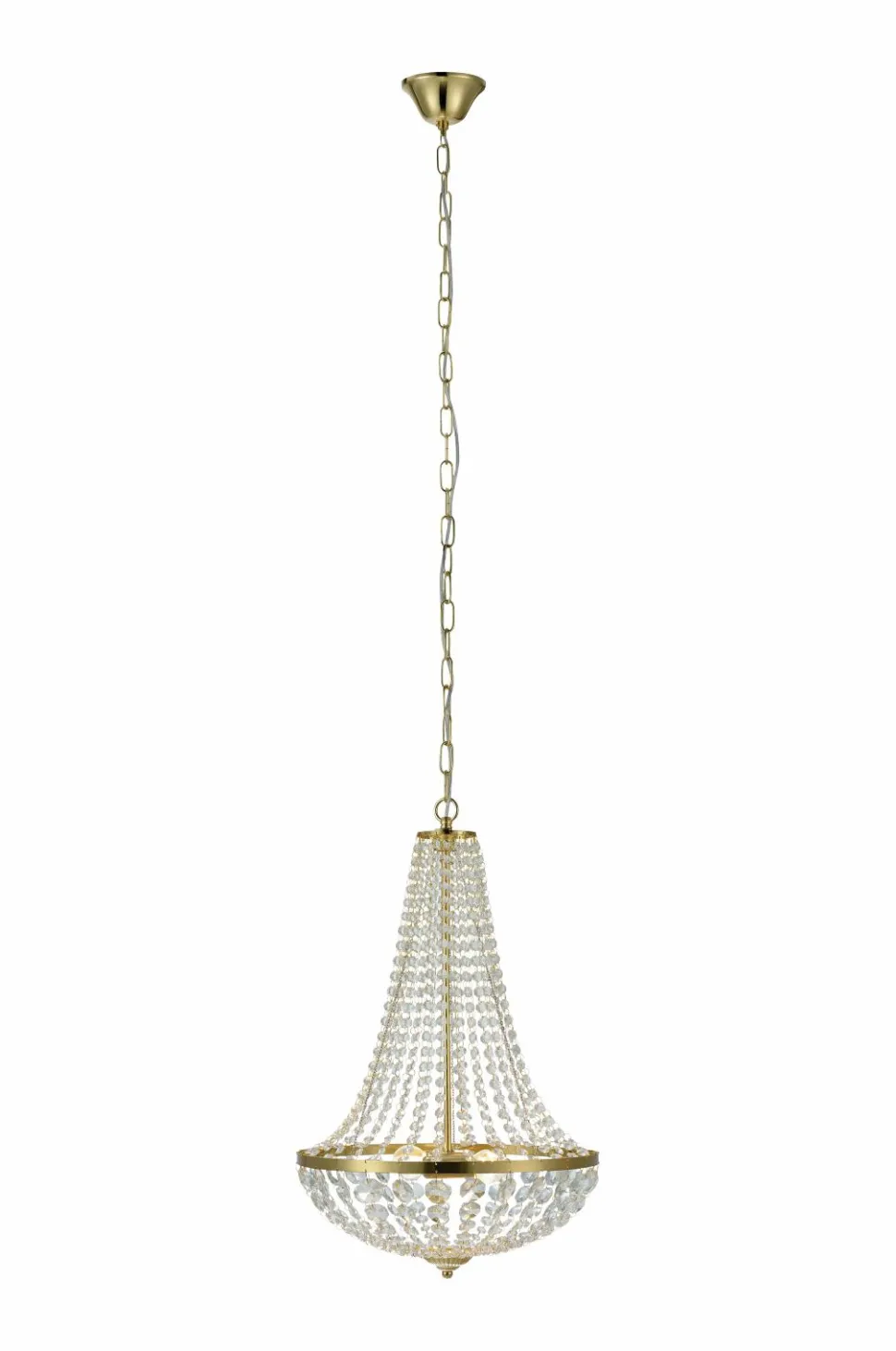 Markslöjd GRÄNSÖ Lysekrone 2L 40 cm Børstet messing/MC