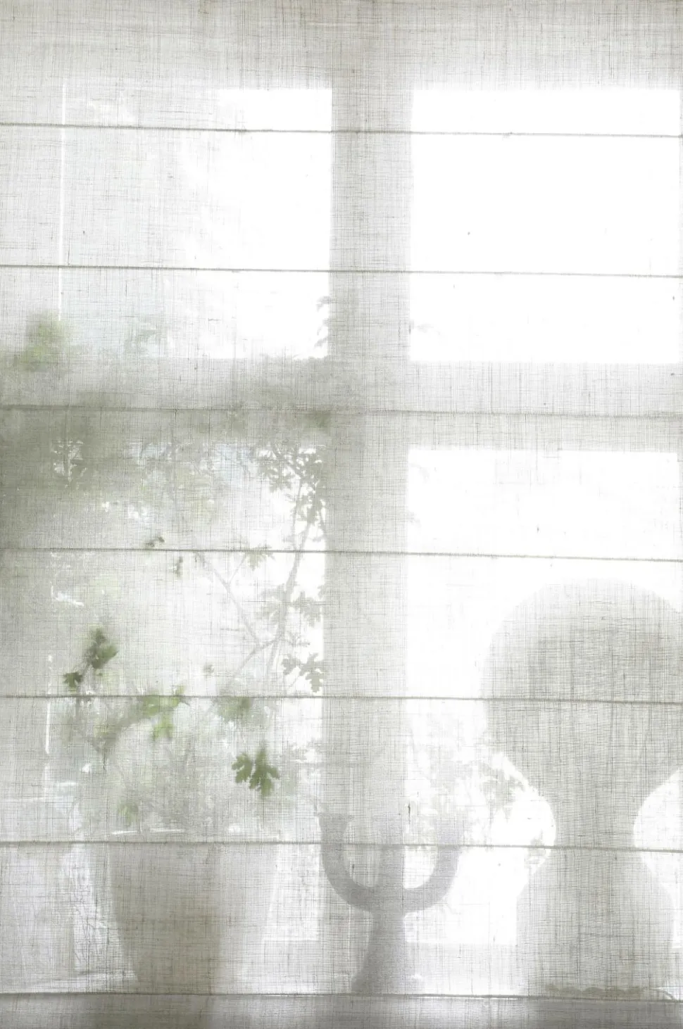 Mimou Liftgardin Ellie halvlærred 220 cm høj