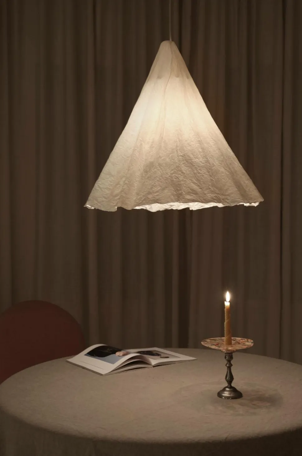 Mimou Loftlampe Wrinkle i håndlavet papir