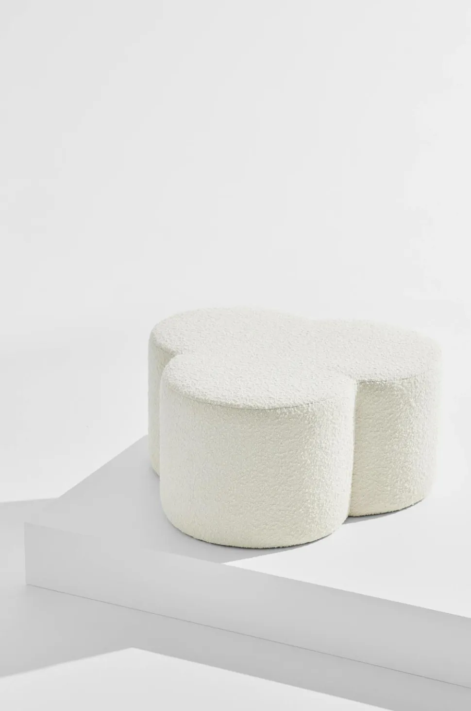 Pastill Bodhi puf i bouclé ø 70 cm