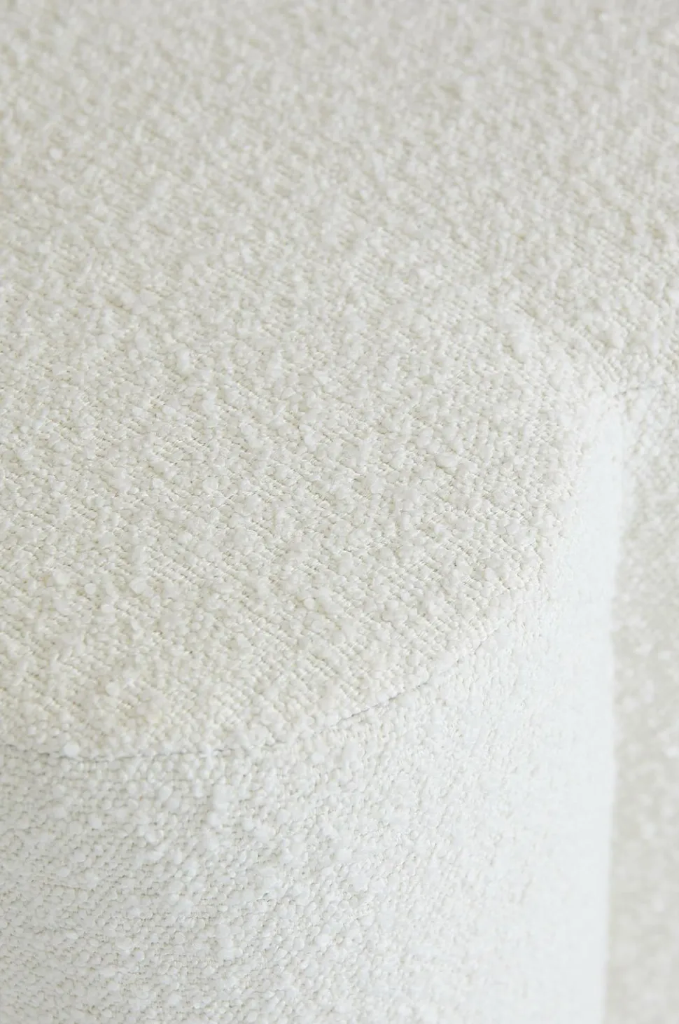 Pastill Bodhi puf i bouclé ø 70 cm