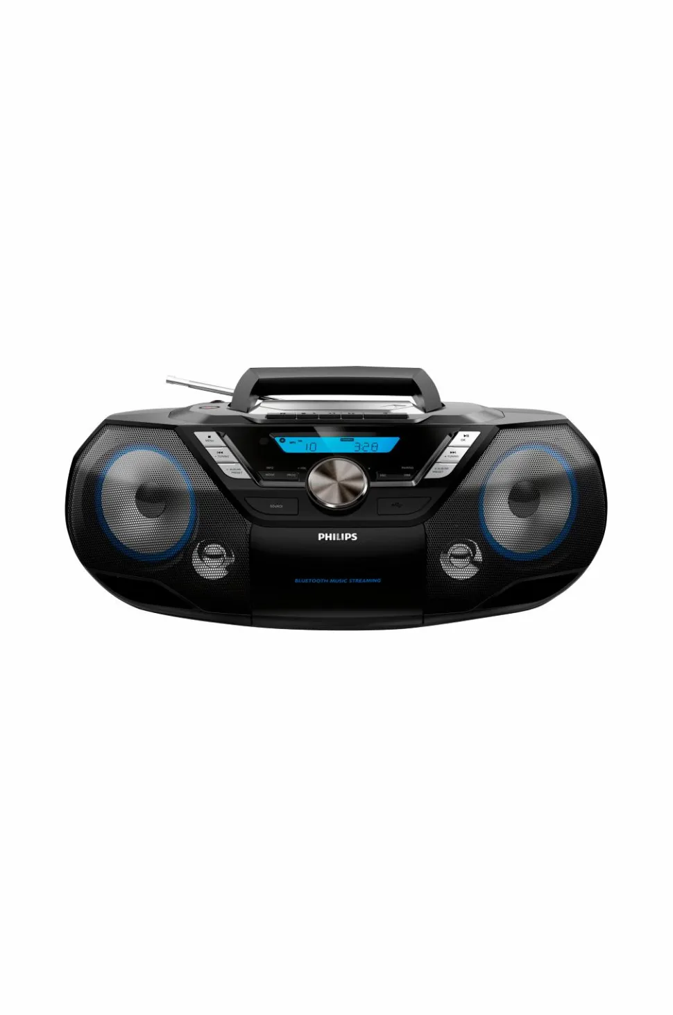 Philips Philips CD Soundmachine med Bluetooth, kassettebånd, USB og radio