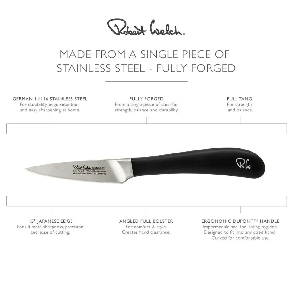Robert Welch Grøntsagskniv/skærekniv Signature 8cm/ 3