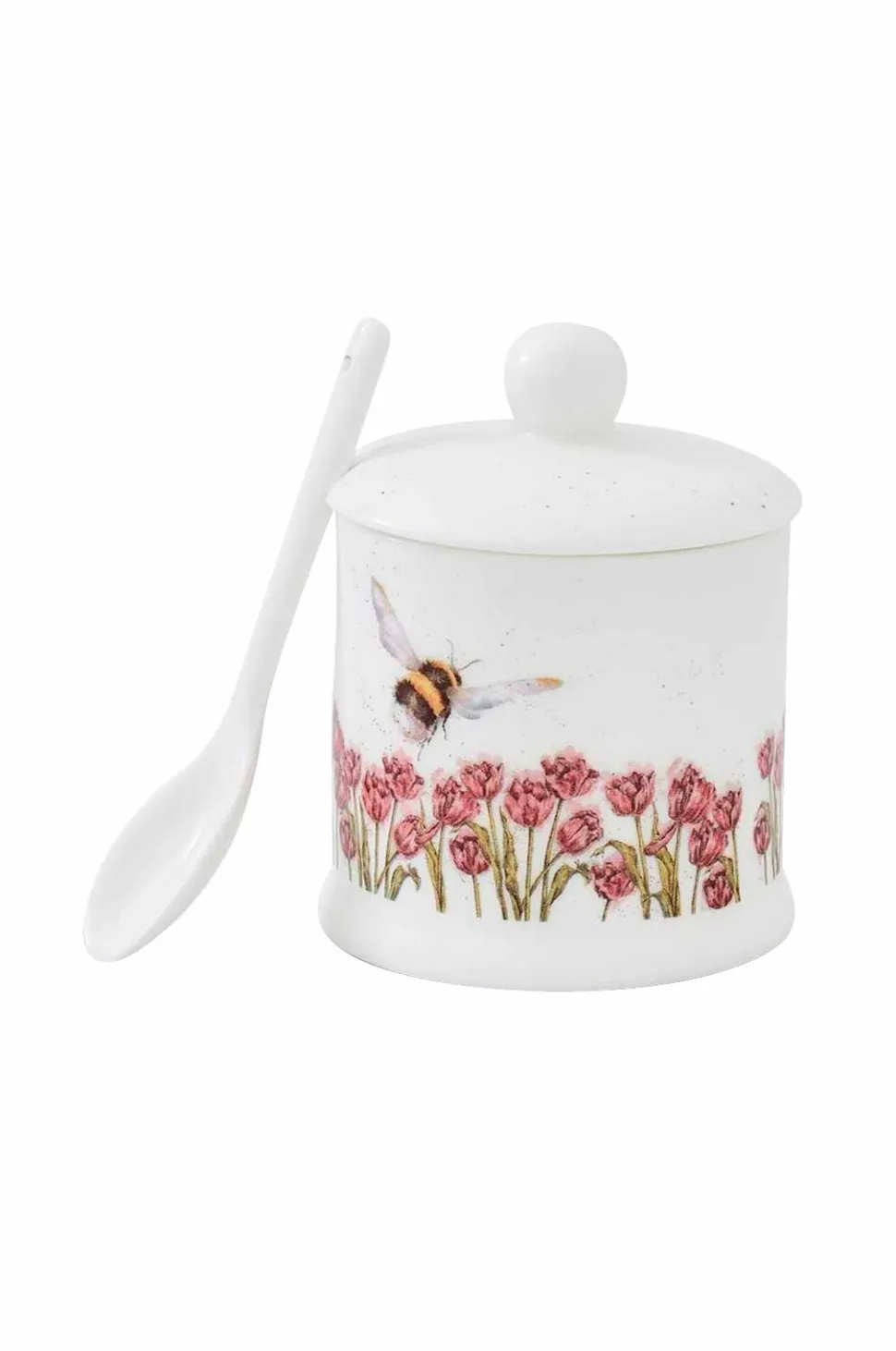 Royal Worcester Opbevaringskrukke og ske Wrendale Designs Bumble Bee
