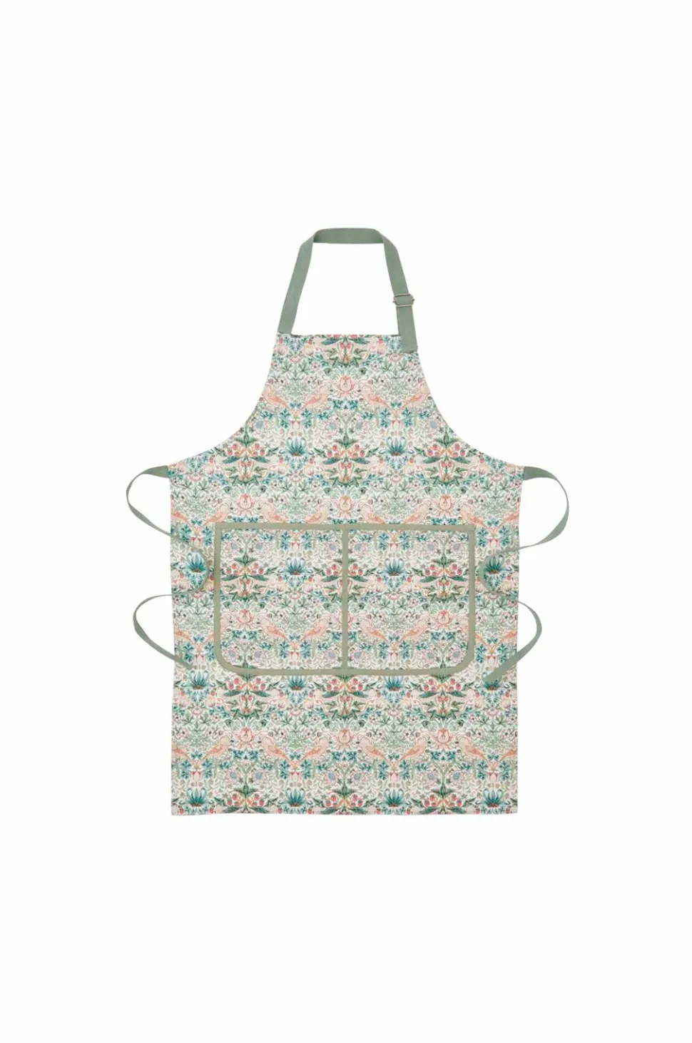 Spode Forklæde Morris & Co Strawberry Thief Cochineal /Willow