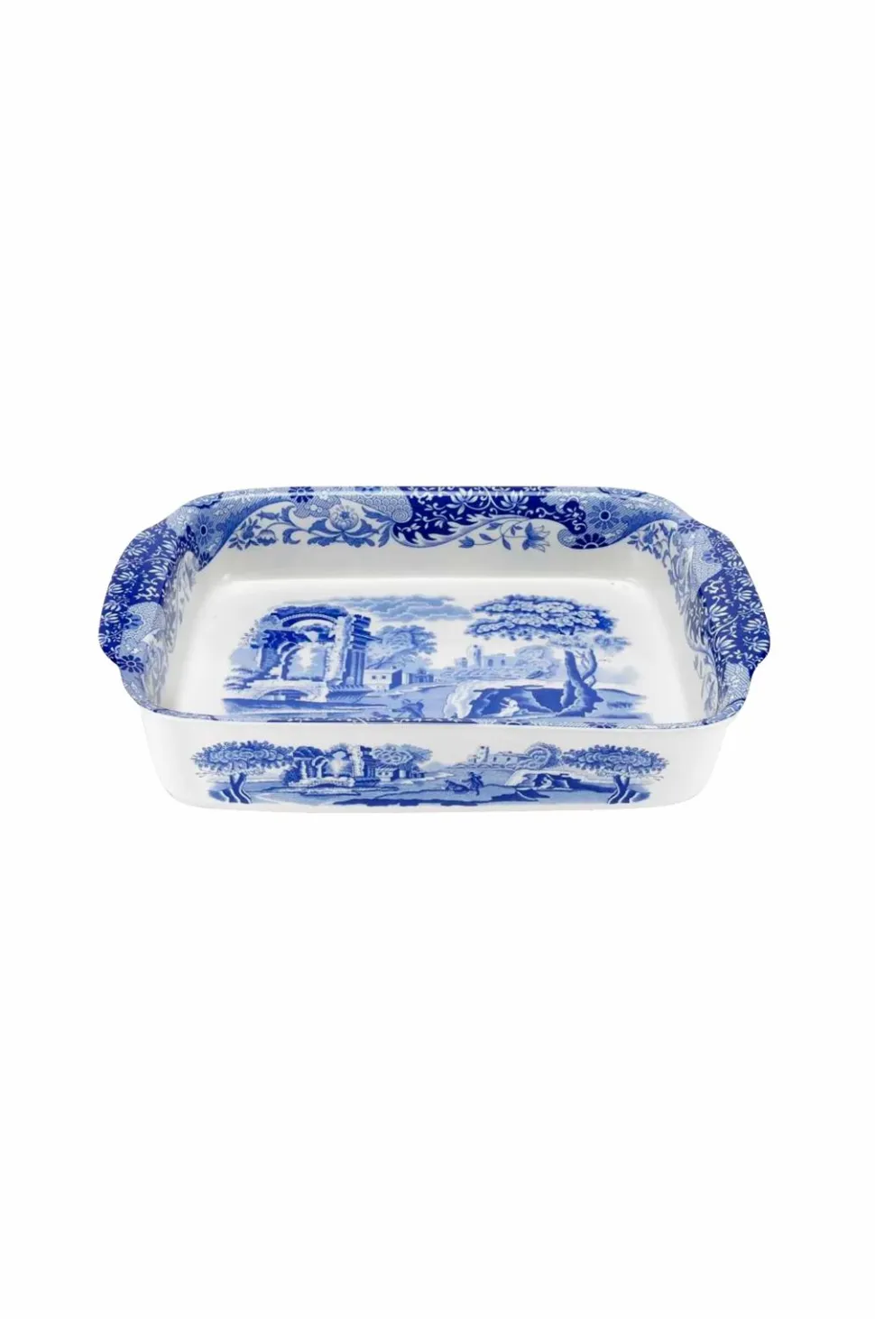 Spode Rektangulær skål 30 cm x 24 cm Blue Italian